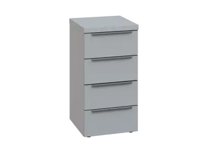 SIN 2 - 44Z kancelářská skříň, 4-zásuvková, 770x400x400, šedá